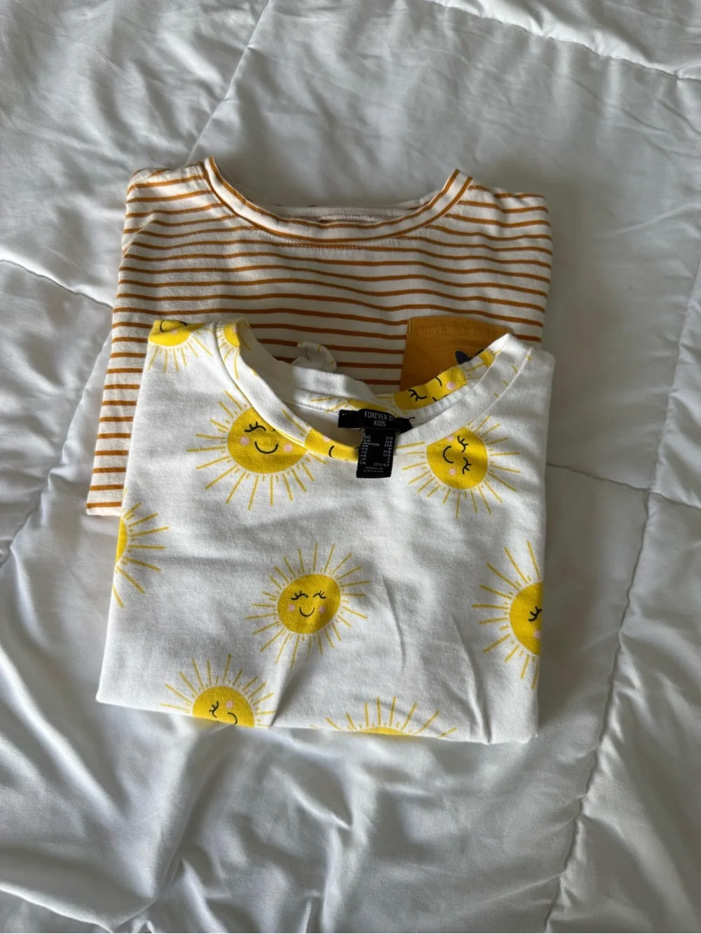 Gymboree Yellow Sun Graphic Tee with Yellow-Striped Top